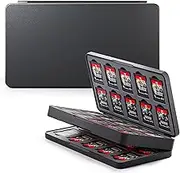FANPL Game Case Holder for Nintendo Switch 2 (2025), 40 Game Card and 40 Micro SD Card Slots Portable Storage Case for Switch 2, Cartridge Box with Hard Shell & Soft Liner