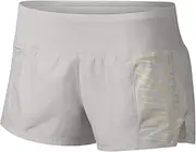 [Nike] Women's Dry Iridescent Graphic Crew Running Shorts (Vast Grey, X-Large)