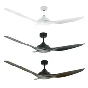 64" Raven DC Ceiling Fan White, Black, Walnut, Oak 5507010~5507013 Vencha Lighting