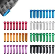 Cycling Cable Ends - 56x Aluminum Alloy Bike Cable End Crimps - Cycling Components & Parts, Portable Shifter Inner Tips for Road Mountain Cycle