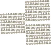 LALAFINA Sets DIY Accessories Metal Jewelry Findings End Caps Spacer Caps Bead Mm Jewelry Making End Charm for