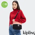 KIPLING 黯黑拼接手提肩背兩用包-MINTA