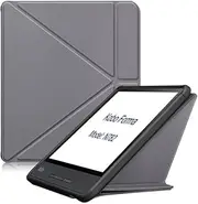 Sleepcover Compatible with Kobo Forma 8 inch Ebook Reader Model N782 Stand Case Foldable Protective Sleeve Magnetic Closured Slim Cover (Gray)