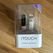 iTouch Slim Fitness Tracker Watch Android & iOS Compatible Pink & Solid White