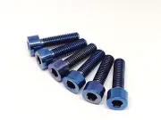 BLUE Titanium Stem Bolts For Industry Nine I9 A318 A35 Stems M5x18 6 Bolts