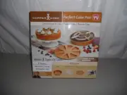 Copper Chef Perfect Cake Pan Set 3 pc Nonstick Bakeware 3 in 1, As Seen On Tv