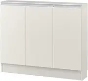 IWATSUKI MIO-7585SHWH Storage Shelf with Door, White, Width 33.5-47.2 inches (45-120 cm), Depth 7.7 inches (19.4 cm), Height 29.5 inches (75 cm), Slim, with Cut Backing