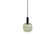 Mendrez Elegant Curved Glass Contour Pendant Light Lamp - Green.