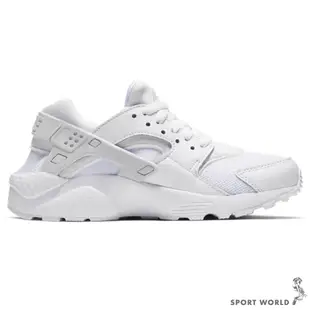 Nike 女鞋 休閒鞋 武士鞋 Huarache Run GS 襪套 白【運動世界】654275-110