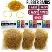 0.1-1Kg Rubber Bands Office Home School Rubber Bands Yellow In Bag AU STOCK