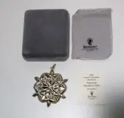 *NEW Waterford Crystal Christmas Ornament 2006 Lismore Snowflake Sterling Silver