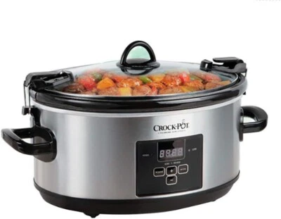 Crock-Pot Slow Cooker, 7Qt Oval, 9+ People, Digital Countdown Display And More !