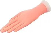 FOYTOKI Nail Art Hand Model Realistic Manicure Training Hand Professional Nail Tools for Practice