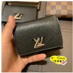 LV TWIST XS M63322 牛皮MINI水波紋扣式短夾 皮夾 LΟUIS 專櫃全新