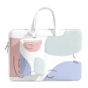For Macbook Air Pro M1 Notebook Womens 12,13.3,14,15.4,15.6 Inch Sleeve Case Pu Leather Hand & Laptop Bag