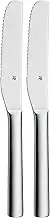 WMF Brunch Knives Set of 2 Nuova Cromargan Stainless Steel Polished, Silver, 19.8 x 4.3 x 2 cm
