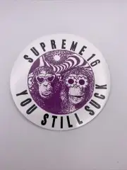 SUPREME 16 YOU STILL SUCK WHITE PURPLE STICKER DECAL *Free RAW Patch Included