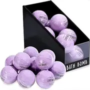 Bath Bombs Gift Set, 10 X 100ml Natural Essential Oils Lavender Handmade Birthday Gift Idea for Family, Women, Men