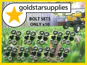 Ride on Mower bolt, nut & washer sets x 10 to suit Greenfield Ride-on mowers