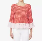 Seed heritage top women 8 red Blouse New with tags Rrp $99.95 itemB21