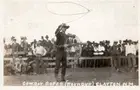 Clayton NM New Mexico Cowboy Roper Rodeo Round Up c1920s RPPC Postcard COPY
