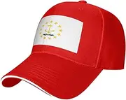 [SSIULUS] Rhode Island State Flag Casquette Cap Hats,Trucker,Baseball Cap with Snapback,Perfect for Summer,Golf