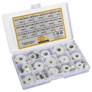 230PCS Stainless Steel Flat Washers Assortment Set Rustproof Washers in 15 Sizes