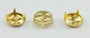 Size 60 12mm Gold Florentine Nailhead 5 Prongs Non Rusting - 50 PCS