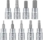 Hex Bit Socket Set Sturdy Allen Key,Durable Impact Socket Set,Sturdy Allen Key Sockets Professional,Hex Bit Socket Set,Sturdy Allen Key Sockets Professional 3/8inch Drive Drill Metric Tools Kit