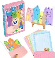 35-Piece Rainbow Scratch Art, Scratch Art, Rainbow Scratch Art, Children, for Painting and Crafts, with Cardboard, Colours, Watercolour Pencils and Squeegee, Suitable for Girls and Boys