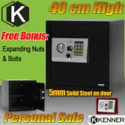 KENNER Personal Safes Electronic Security Safe Box for Home & Office 40cm BLACK