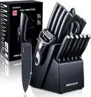 RAXCO Knife Set, Kitchen Knife Set,Knife Block Set, Chef Knife Set with Block fo