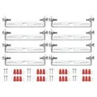 8 Set 70mm (2.76") Universal Light Fixture Mounting Bracket Kit with Screw
