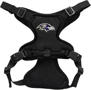 Littlearth Unisex-Adult NFL Baltimore Ravens Front Clip Pet Harness, Team Color, Medium