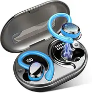 Wireless Earbuds Sport Bluetooth Headphones, Bluetooth 5.3 Earbuds with Immersive HiFi Stereo, 2024 New 48Hrs Noise Cancelling Wireless Earphone, ENC Mic Ear Buds, Over Ear Earhooks, IP7 Waterproof