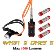 Archon WH31 II DH25 II LED 1000 Lumens Canister Diving Headlamp Flashlight Torch