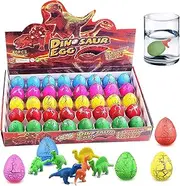 Peeokuo 40Pcs Dinosaur Eggs That Hatch Growing Easter Eggs with Mini Dinosaur Toys Inside, Party Favors Supplies Gifts Basket Stuffers for Girls Boys Birthday Gift Easter Supplies Dinosaur Egg