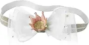 [MERRYHAPY] Non-fading Crown Headband Stylish Bow-knot Headdress for Little Girls' Festivals