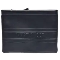 在飛比找Yahoo奇摩購物中心優惠-Dior 經典品牌LOGO浮印小牛皮拉鍊手拿包(黑)