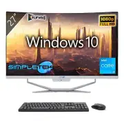 Aio All IN One I3 2.9ghz 27 " Curved 4gb 120gb Win10 PC Computer Fixed _