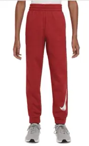 Nike Big Kids Therma-fit Fleece Training Joggers - Gym Red/university Red/white