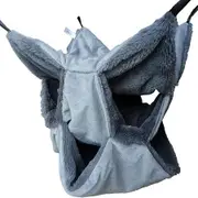 Small Animals Warm Plush Triple Bunkbed Cage Hanging Hammock Bed Hideout for Sugar Glider Ferret Squirrel