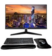 Asus VY249HF 24 inch Monitor, MK270 Wireless Keyboard and Mouse, Gel Wrist Pad