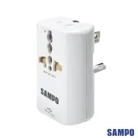 在飛比找Yahoo!奇摩拍賣優惠-SAMPO 聲寶單USB萬國充電器轉接頭-白色-EP-UA2