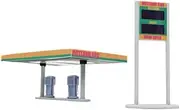 Outland Models Railway Scenery Gas Station 1:87 HO Scale