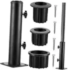 2 Pack Outdoor Deck Umbrella Mount Bracket Patio Umbrella Base Flag Pole