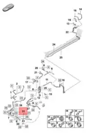 Genuine PORSCHE Taycan Y1A Coolant Pipe 9J1121034