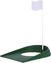 Oshhni Golf Putting Cup, Practice Putting Backyard, Golf Flags, Golf Flagpoles, Golf Flag Hole Cup Set for Indoor Outdoor, Alignment Guide, Home, Lawn