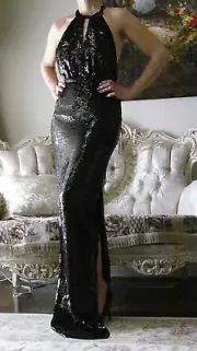 STELLA McCARTNEY Red Carpet,Runway Fully Sequinned Long dress It 40,US 2-6/XS-S