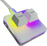 Newhui OSU keypad 2-Key Red axis Gaming USB Keyboard,NONO Hotswap Mechanical Keyboard,Copy and Paste Mini Mechanica RGB keypad for macros and Rhythm Games.…